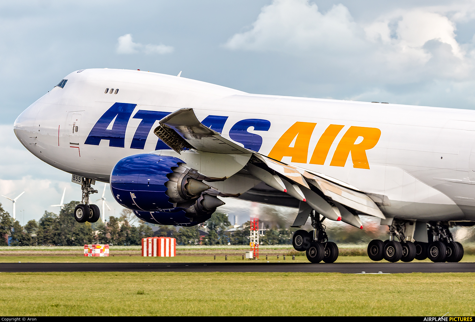 Atlas Air N855GT aircraft at Amsterdam - Schiphol