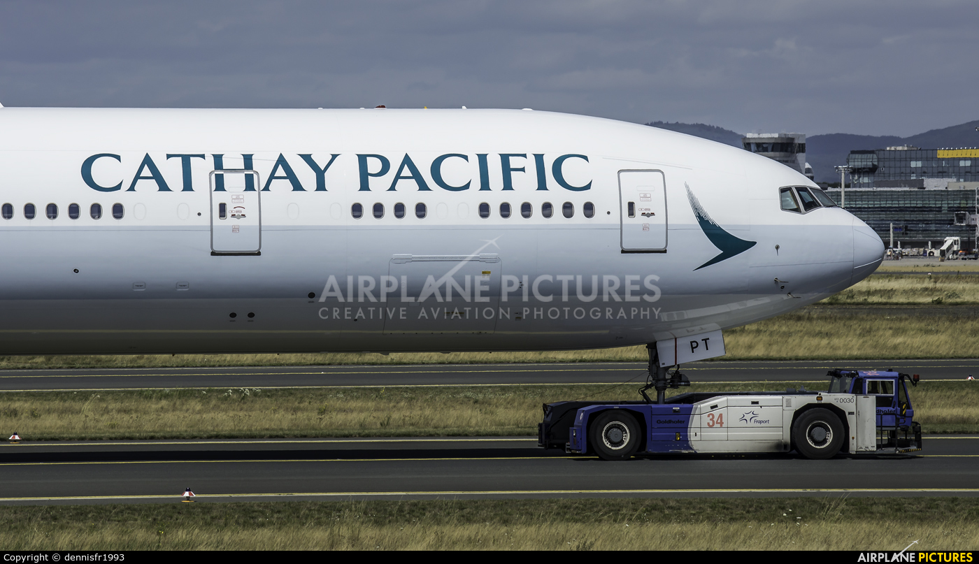 Cathay Pacific B-KPT aircraft at Frankfurt