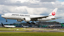 JAL Japan Airlines B772 visits Dublin title=