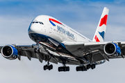 G-XLEK - British Airways Airbus A380 aircraft