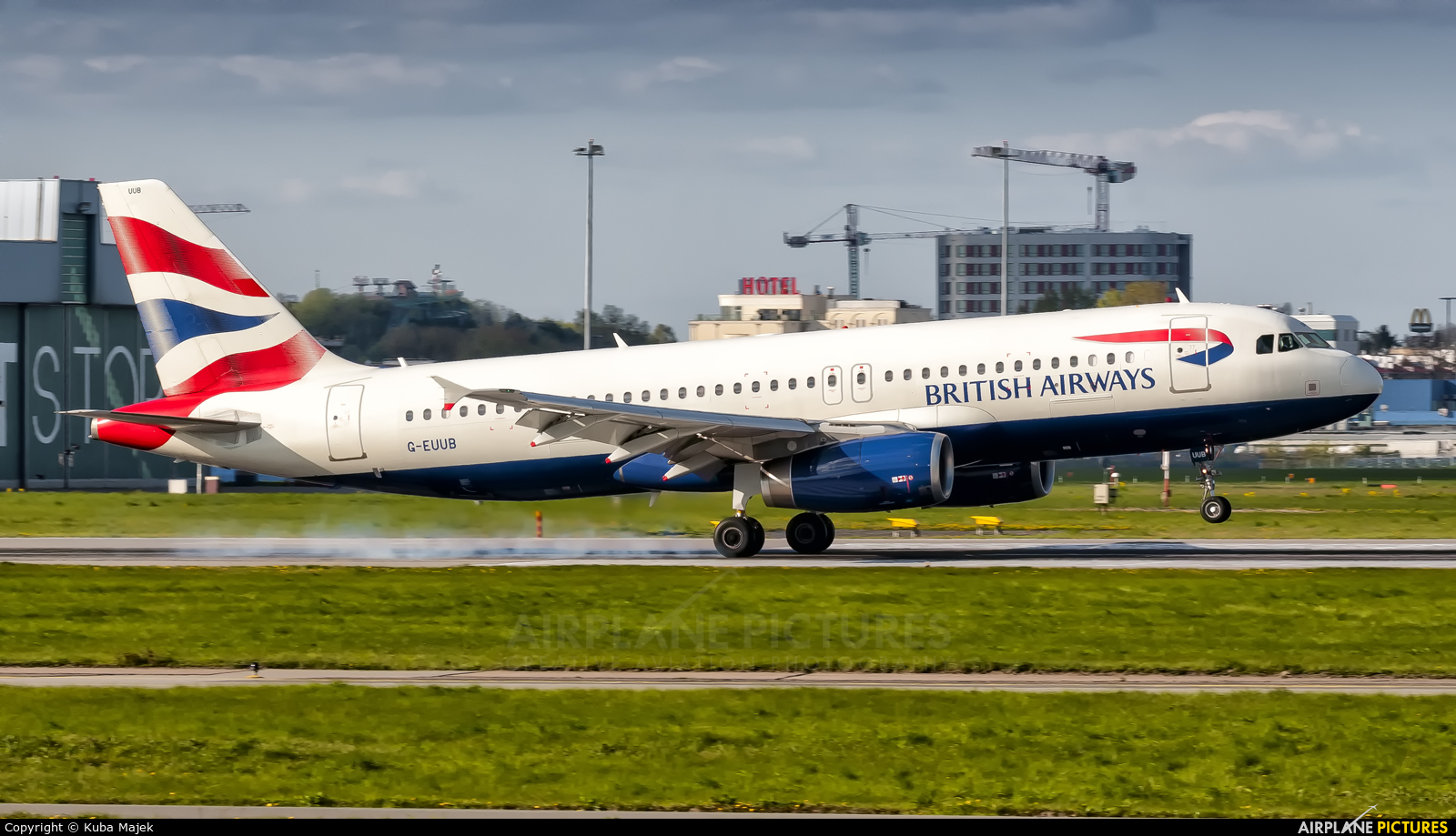 British Airways G-EUUB aircraft at Warsaw - Frederic Chopin