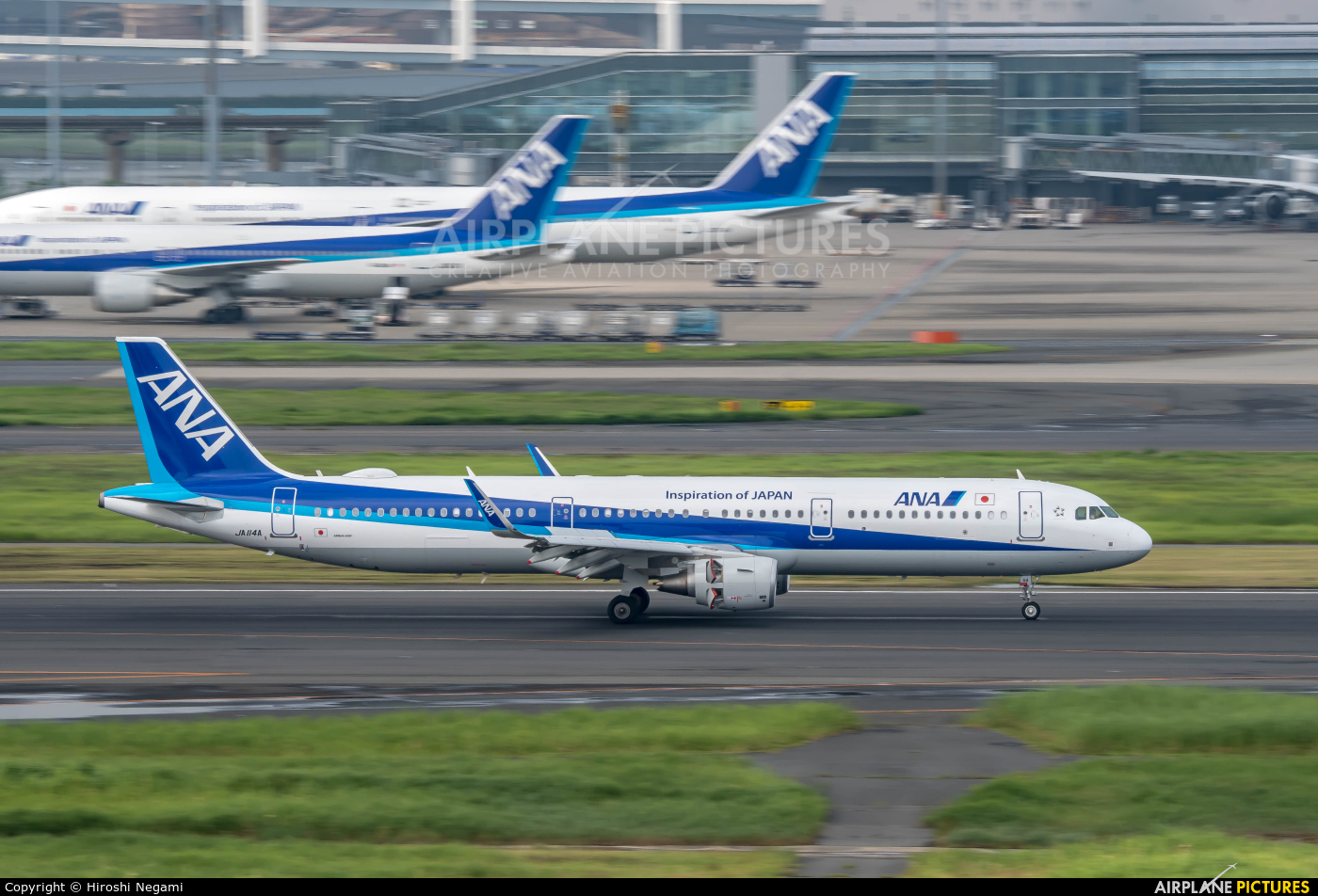ANA - All Nippon Airways JA114A aircraft at Tokyo - Haneda Intl
