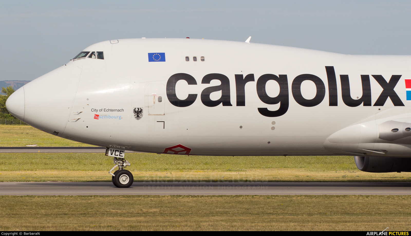 Cargolux LX-VCE aircraft at Vienna - Schwechat