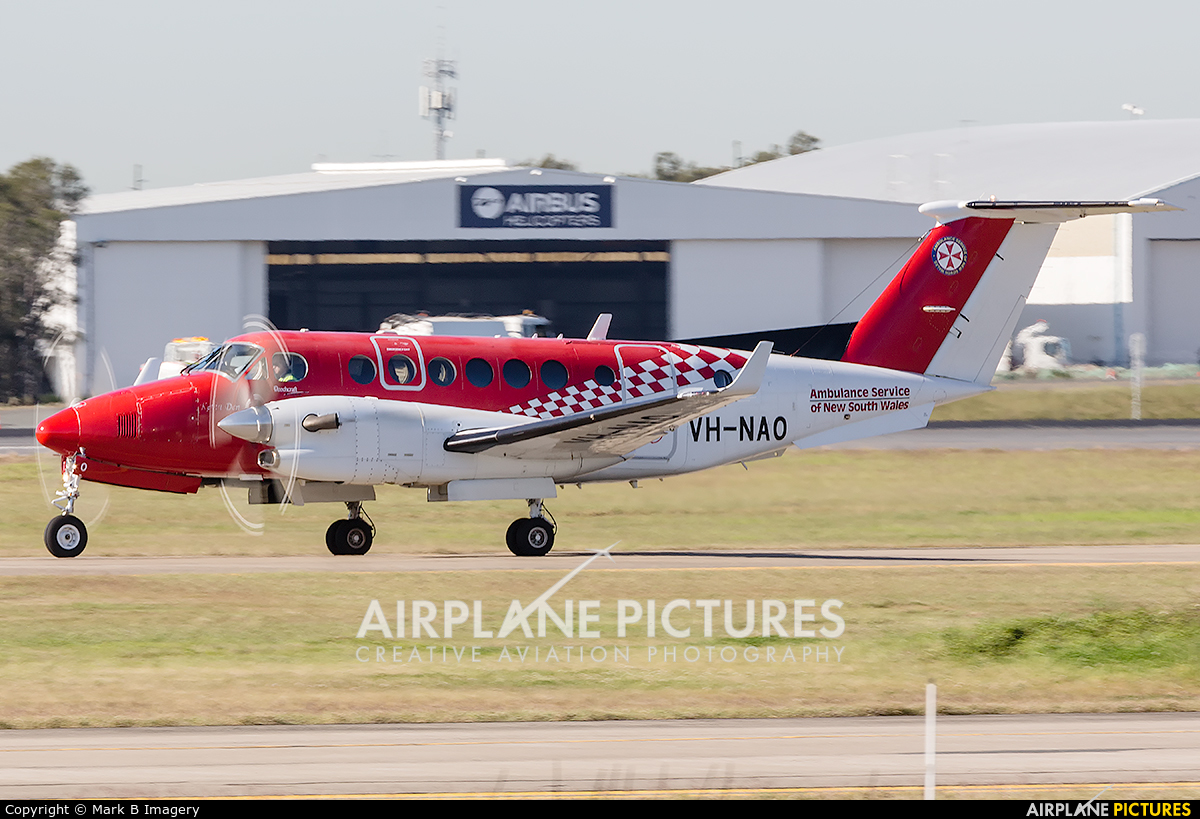 Air Ambulance Service of New South Wales VH-NAO aircraft at Brisbane, QLD