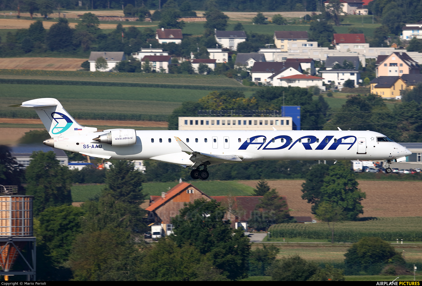 Adria Airways S5-AAU aircraft at Zurich