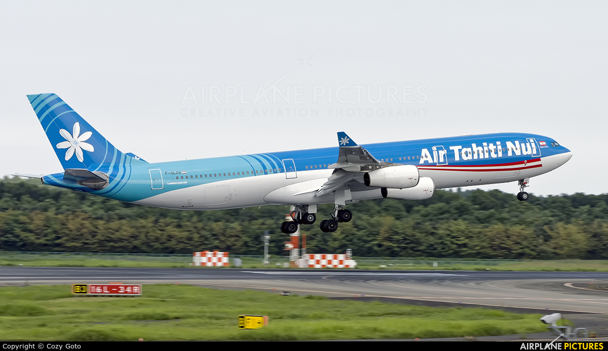 Air Tahiti Nui F-OLOV aircraft at Tokyo - Narita Intl