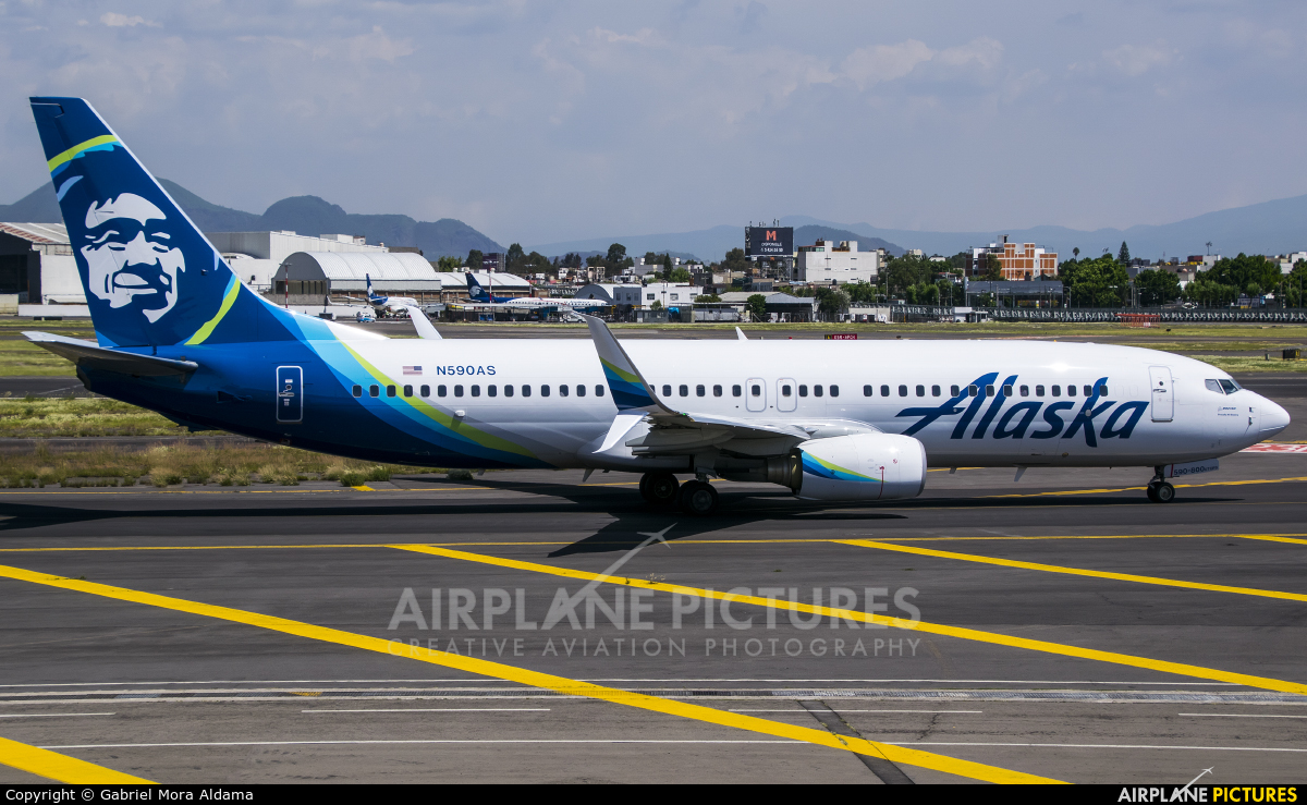 Alaska Airlines N590AS aircraft at Mexico City - Licenciado Benito Juarez Intl