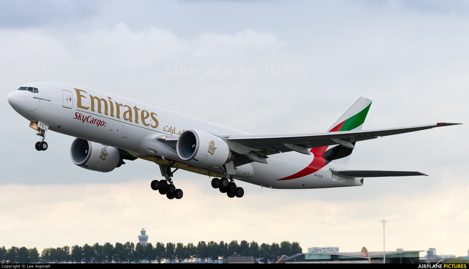 Emirates Sky Cargo A6-EFE aircraft at Amsterdam - Schiphol