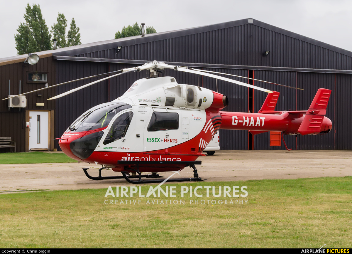 Essex Air Ambulance G-HAAT aircraft at North Weald
