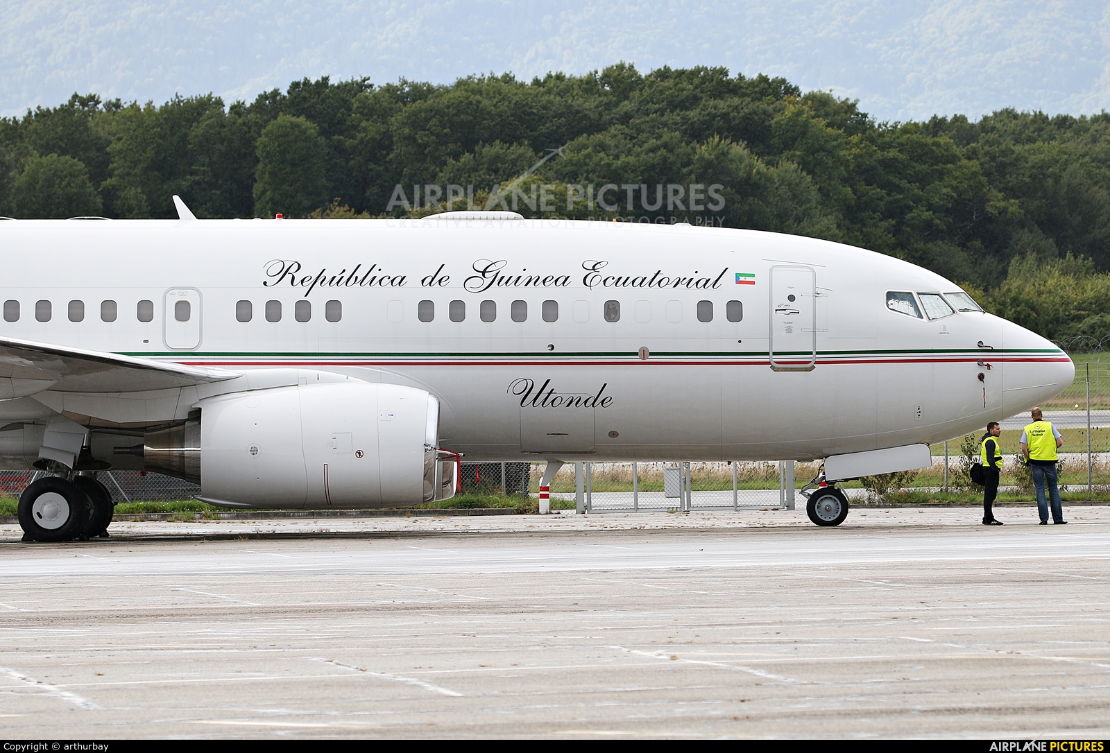 Equatorial Guinea - Government 3C-EGE aircraft at Geneva Intl