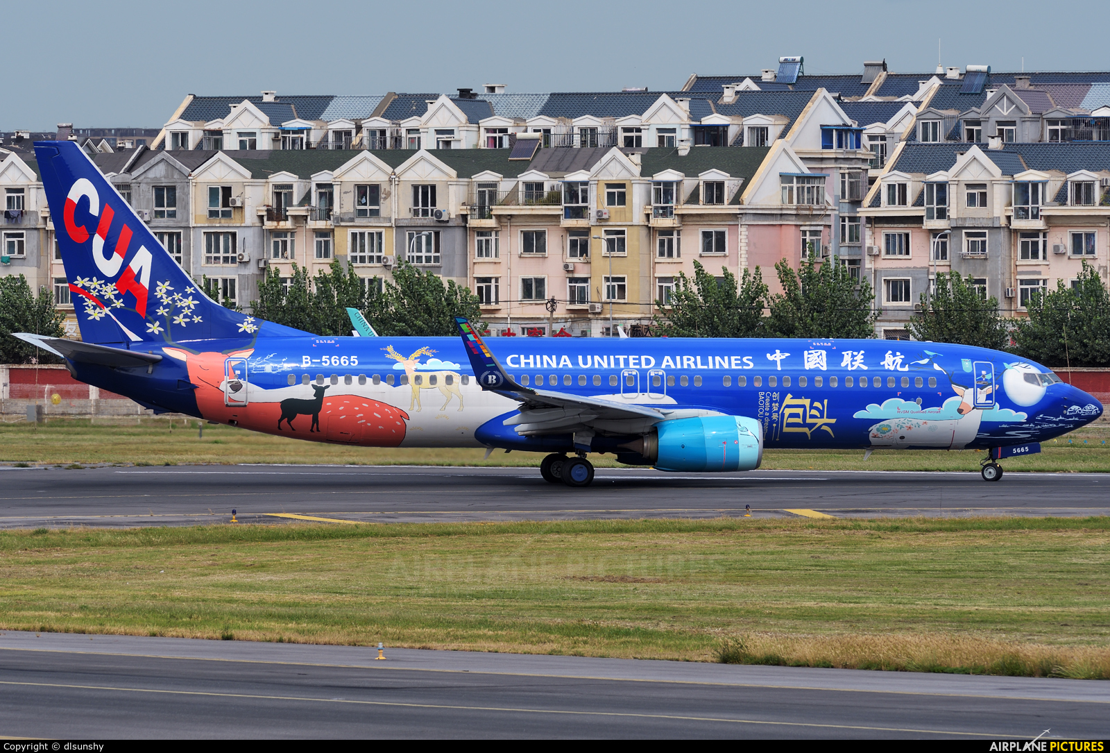 China United Airlines B-5665 aircraft at Dalian Zhoushuizi Int'l