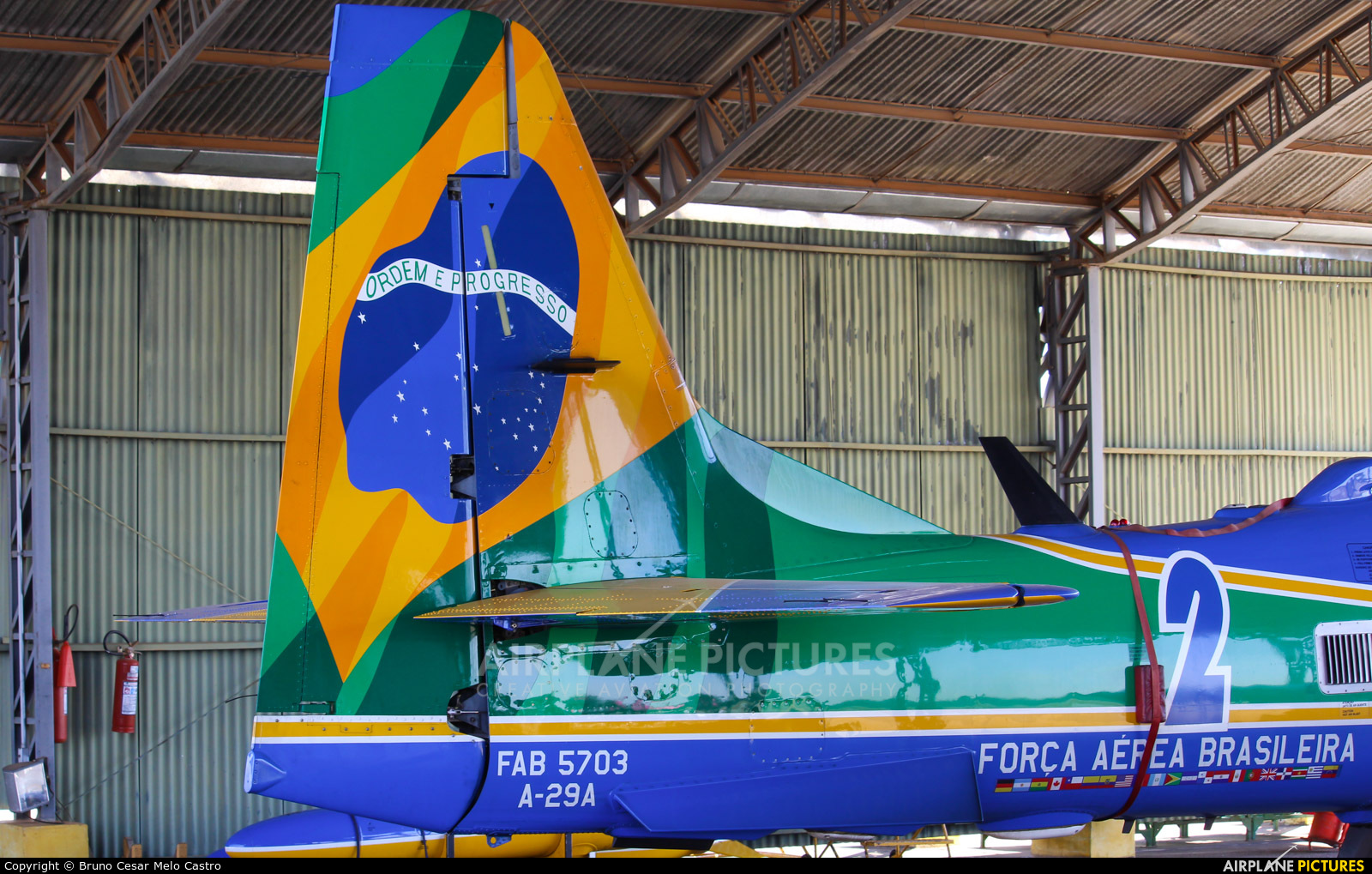 Brazil - Air Force "Esquadrilha da Fumaça" FAB-5703 aircraft at Anápolis AFB