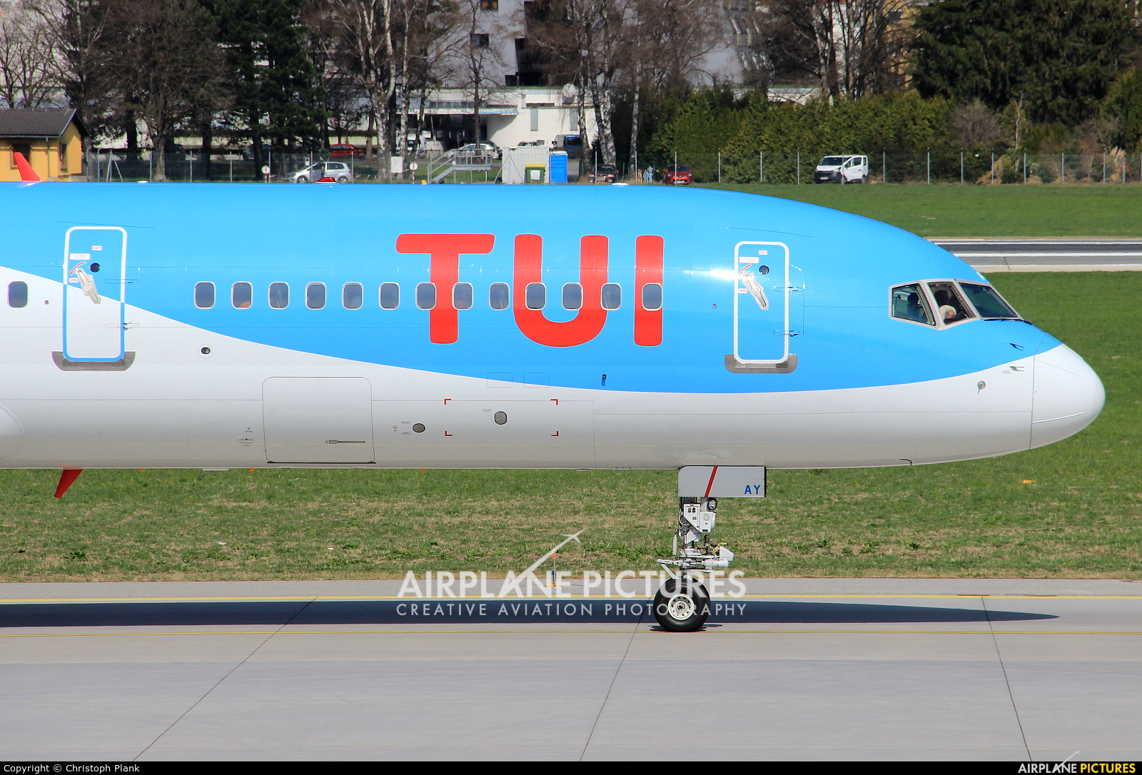 TUI Airways G-BYAY aircraft at Innsbruck
