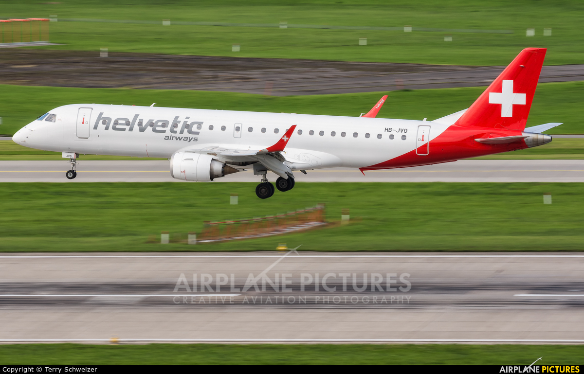 Helvetic Airways HB-JVO aircraft at Zurich