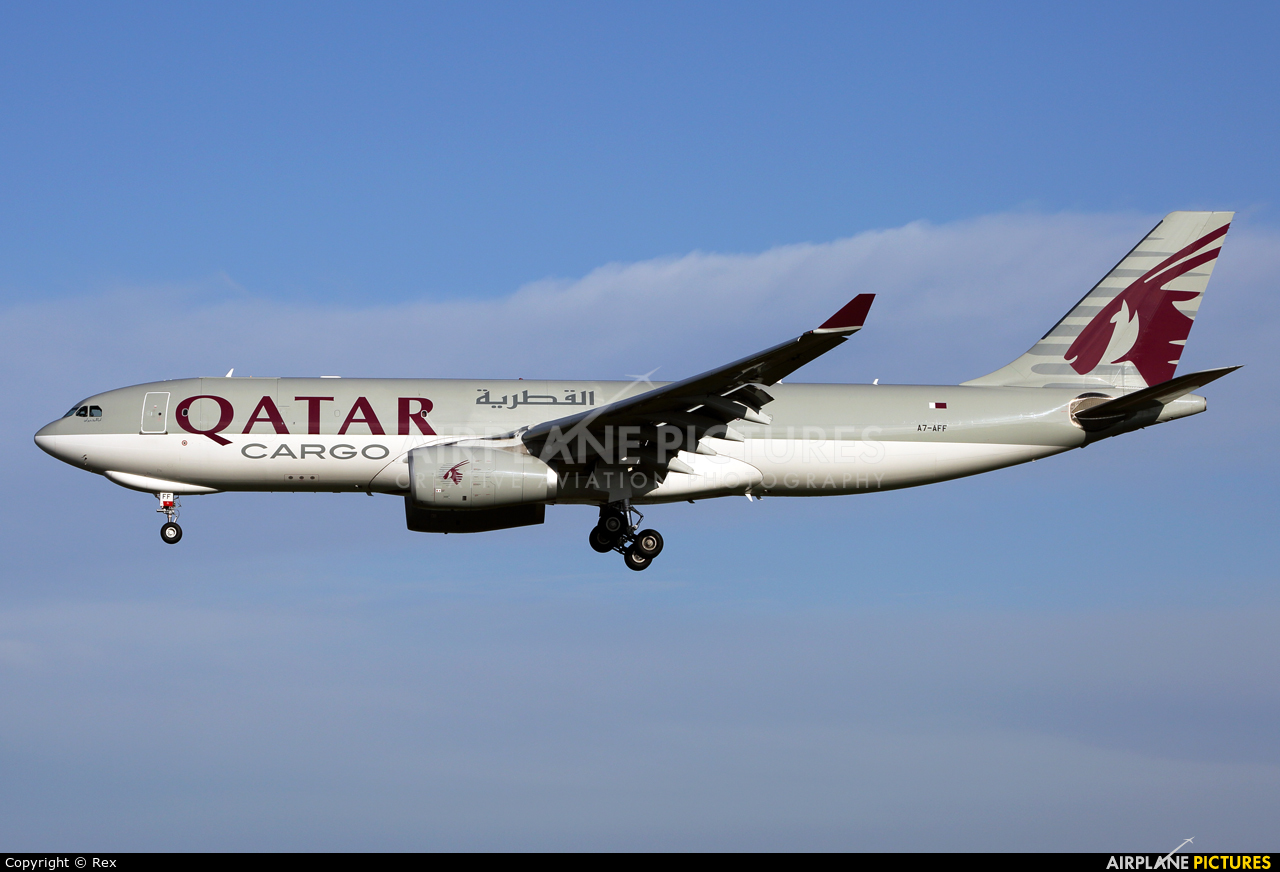 Qatar Airways Cargo A7-AFF aircraft at Liège-Bierset