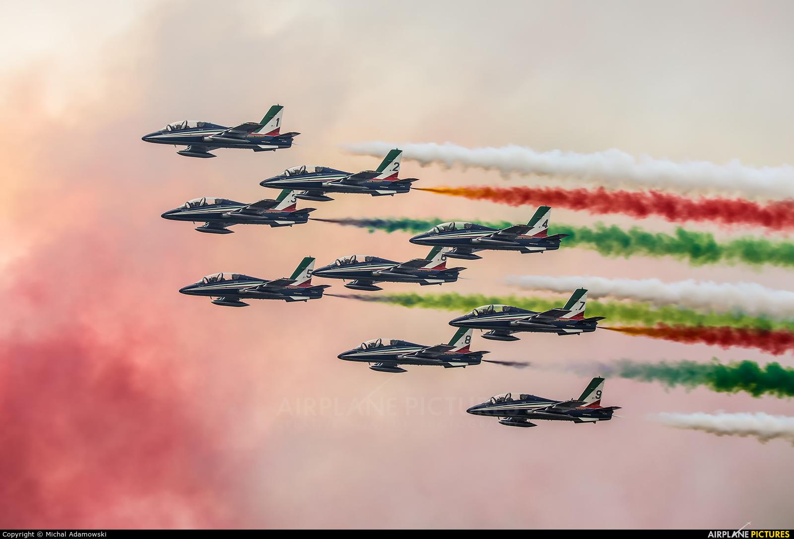 Italy - Air Force "Frecce Tricolori" MM54477 aircraft at Kleine Brogel