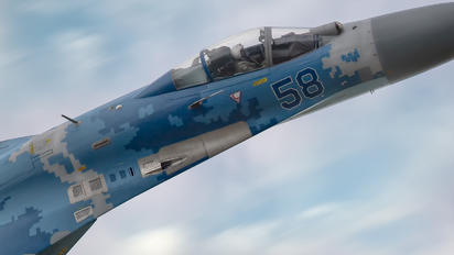 58 - Ukraine - Air Force Sukhoi Su-27UB