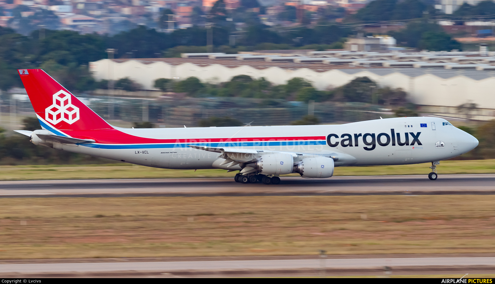 Cargolux LX-VCL aircraft at Campinas - Viracopos Intl