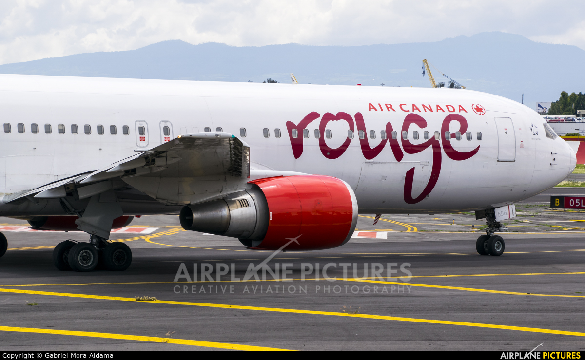 Air Canada Rouge C-GHLA aircraft at Mexico City - Licenciado Benito Juarez Intl