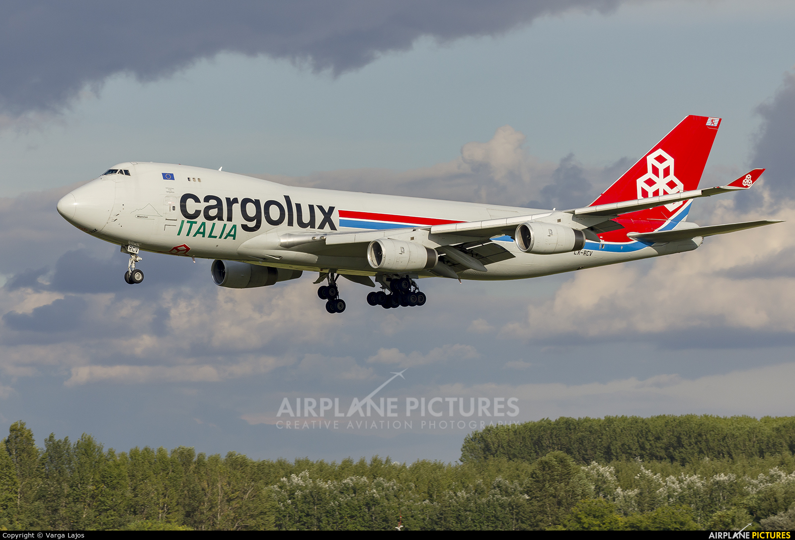 Cargolux LX-RCV aircraft at Budapest Ferenc Liszt International Airport