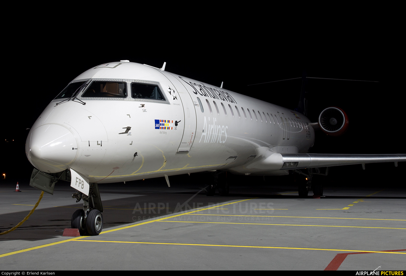 SAS - Scandinavian Airlines (CityJet) EI-FPB aircraft at Trondheim - Vaernes