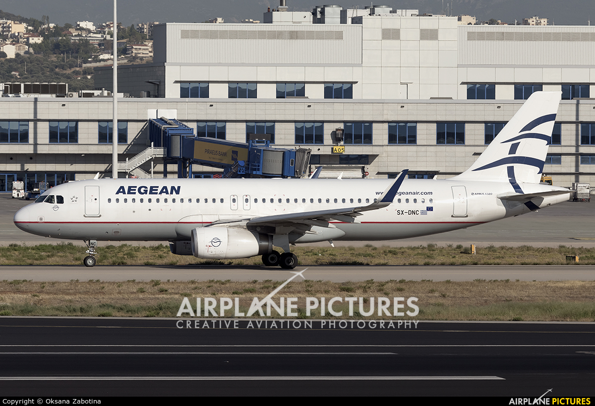 Aegean Airlines SX-DNC aircraft at Athens - Eleftherios Venizelos