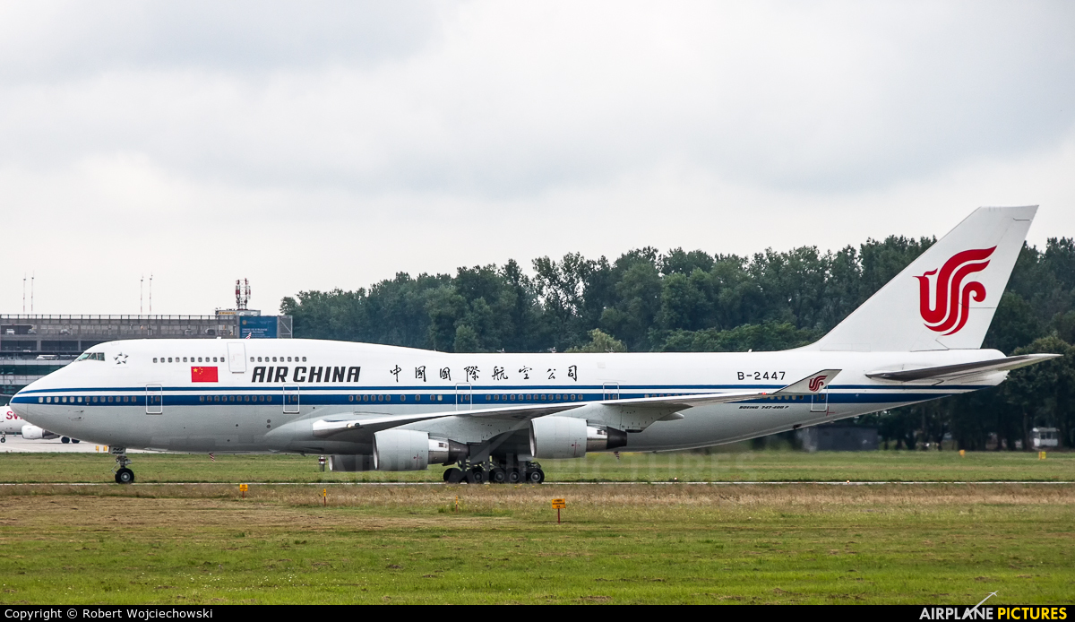 Air China B-2447 aircraft at Kraków - John Paul II Intl