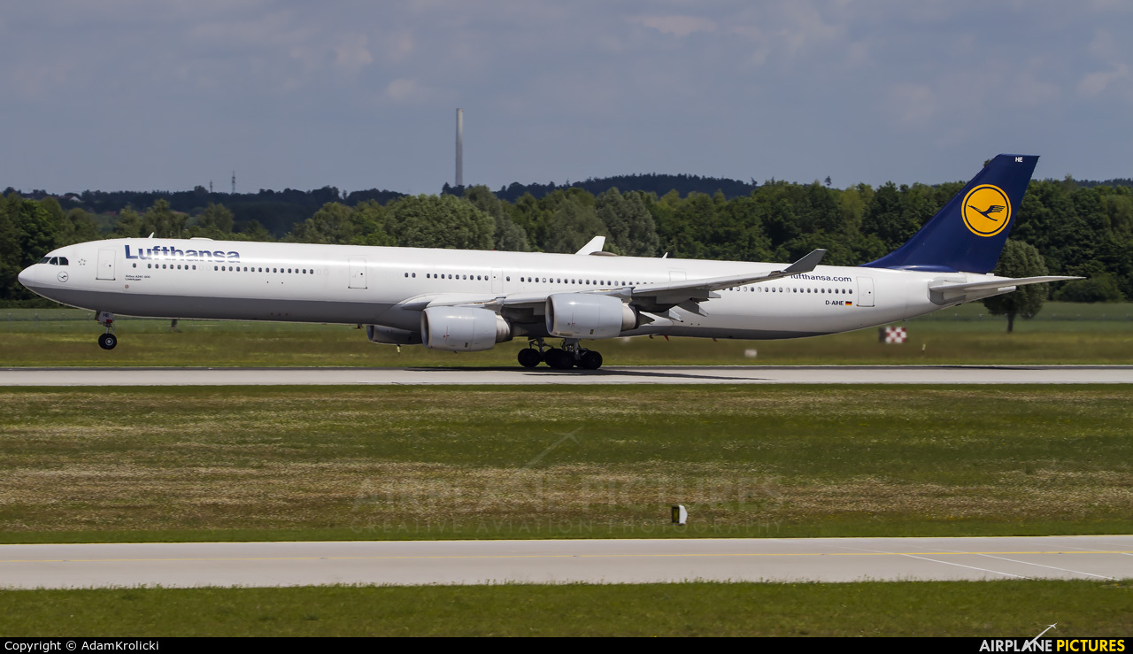 Lufthansa D-AIHE aircraft at Munich