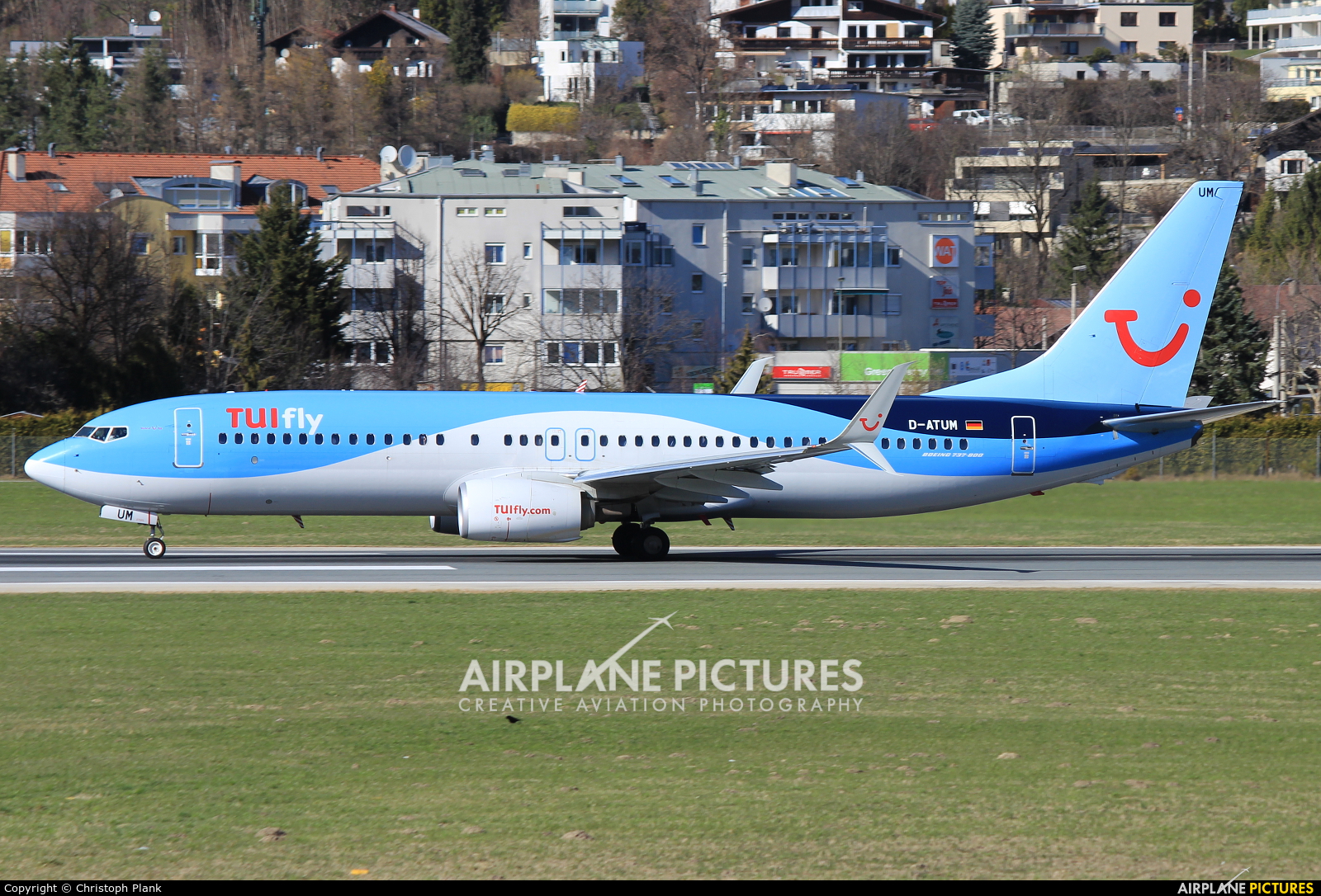 TUIfly D-ATUM aircraft at Innsbruck