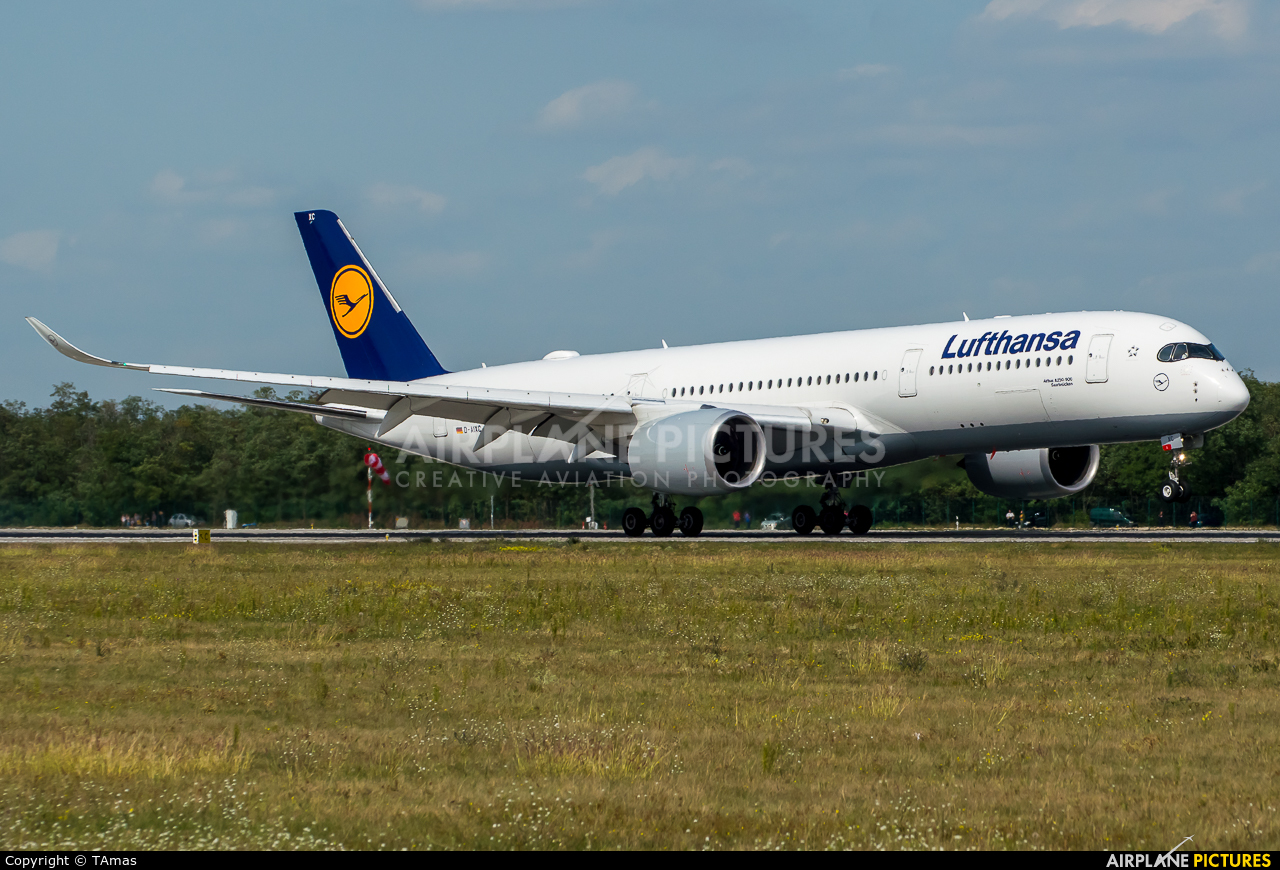 Lufthansa D-AIXC aircraft at Budapest Ferenc Liszt International Airport