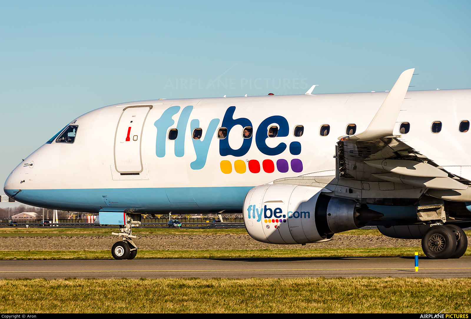 Flybe G-FBJA aircraft at Amsterdam - Schiphol