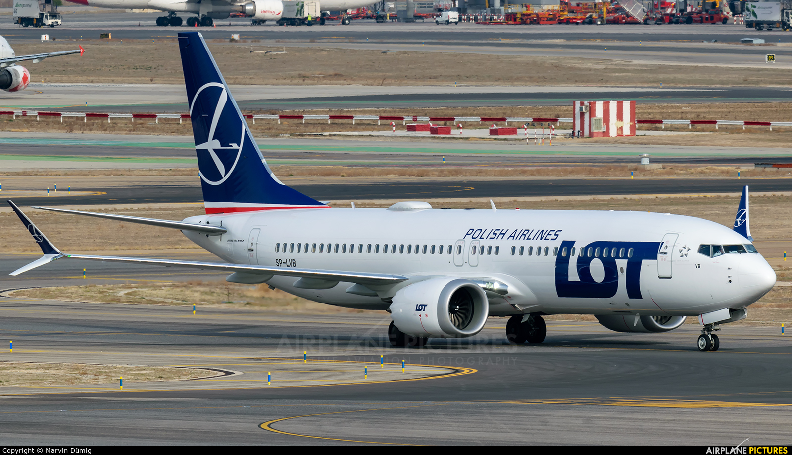 LOT - Polish Airlines SP-LVB aircraft at Madrid - Barajas