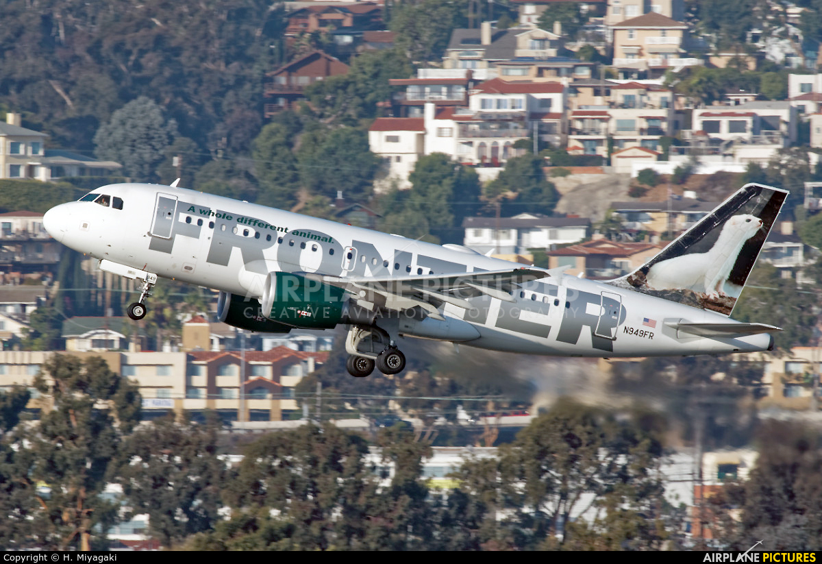 Frontier Airlines N949FR aircraft at San Diego - Lindbergh Field