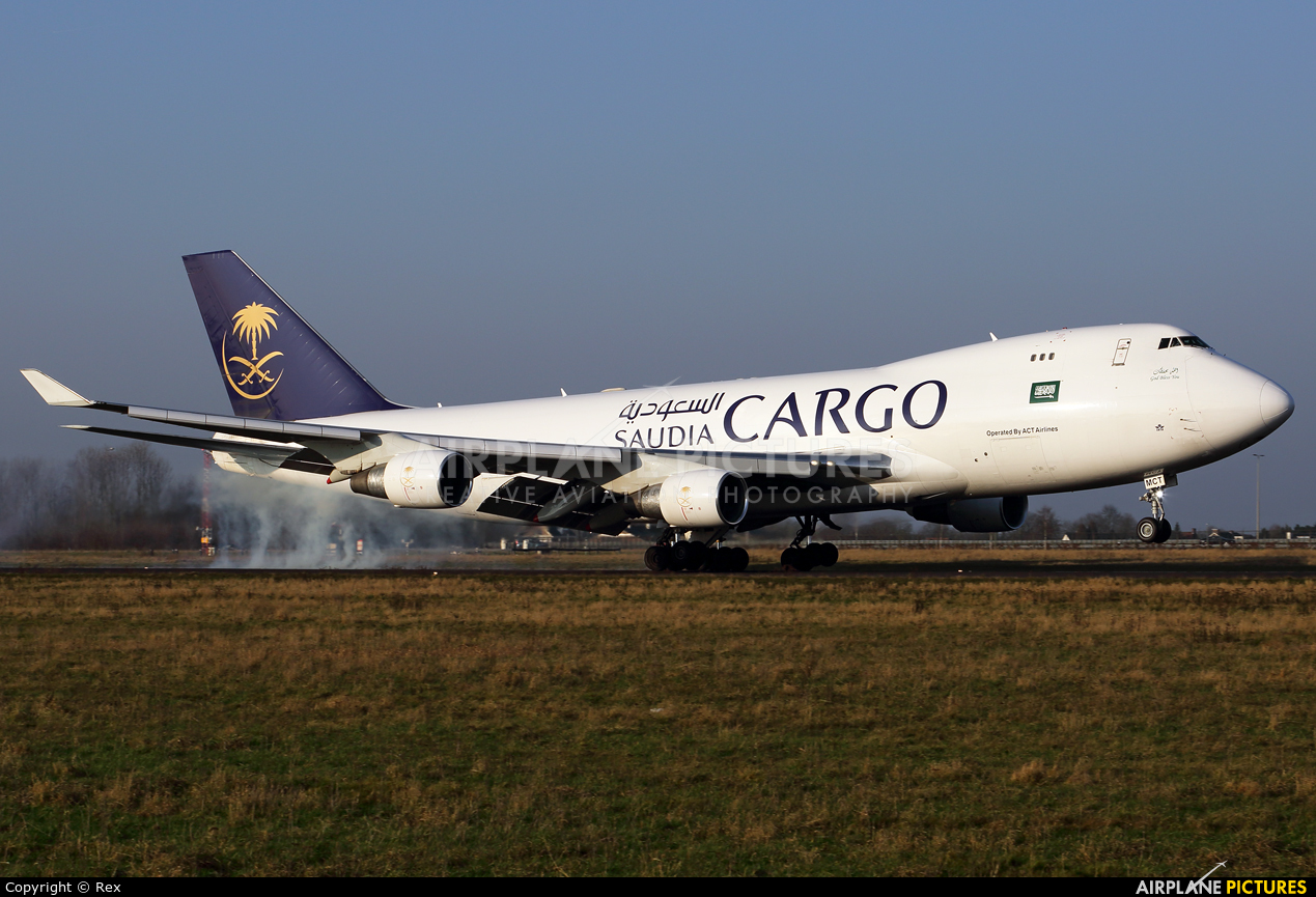 Saudi Arabian Cargo TC-MCT aircraft at Maastricht - Aachen
