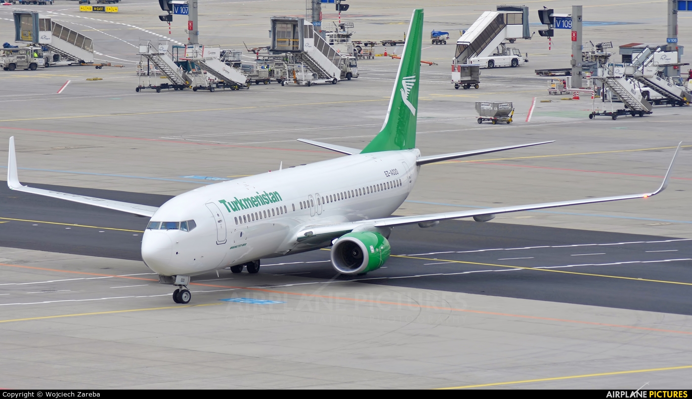 Turkmenistan Airlines EZ-A020 aircraft at Frankfurt