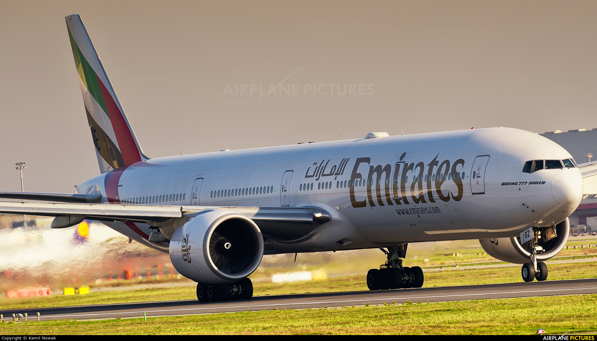 Emirates Airlines A6-EBZ aircraft at Frankfurt