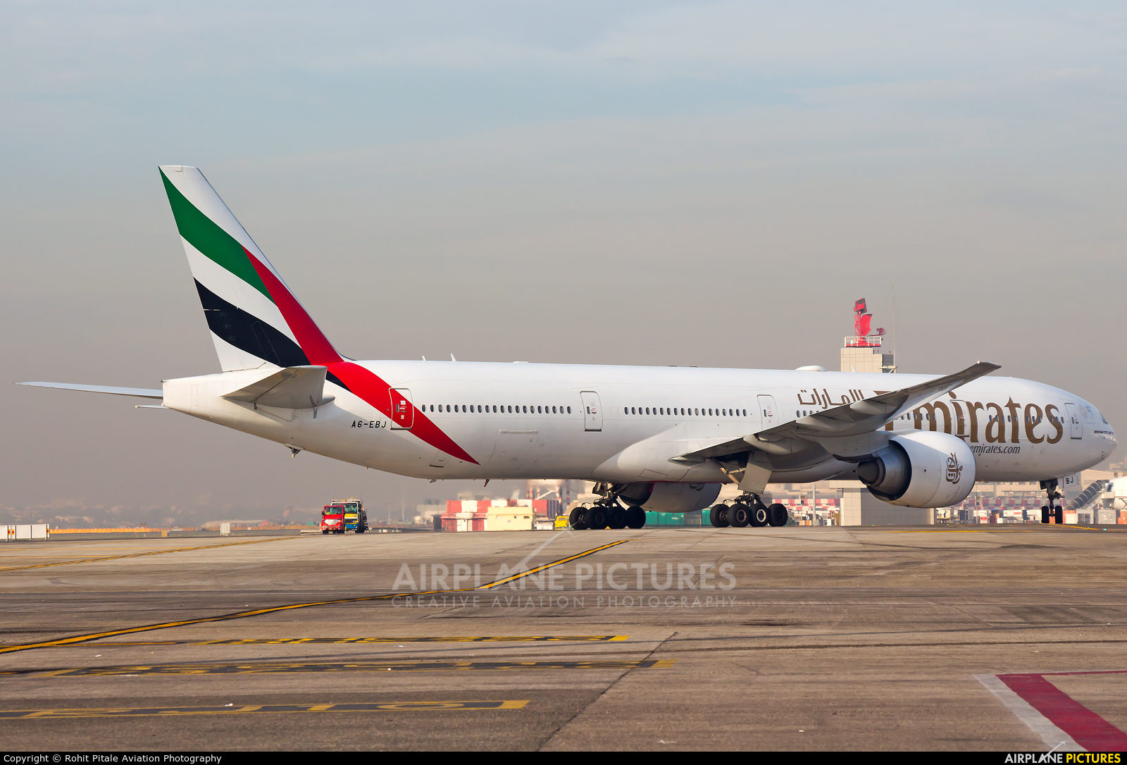 Emirates Airlines A6-EBJ aircraft at Mumbai - Chhatrapati Shivaji Intl