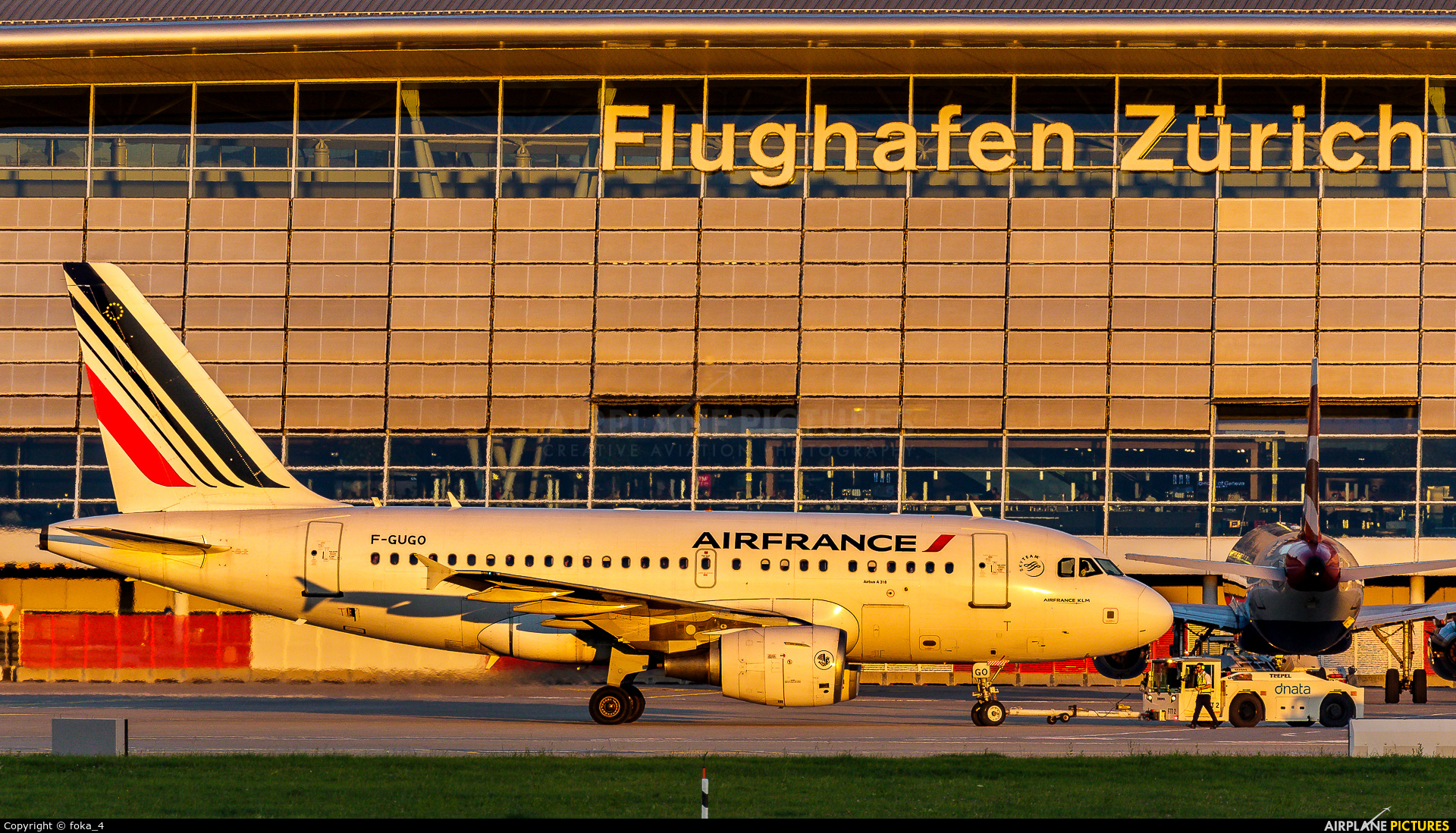 Air France F-GUGO aircraft at Zurich
