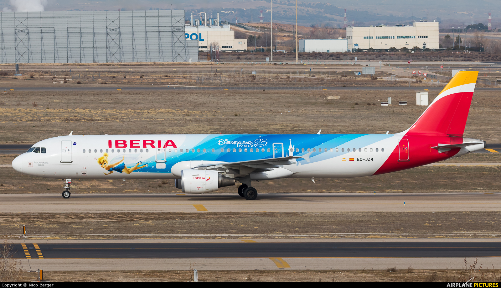 Iberia EC-JZM aircraft at Madrid - Barajas