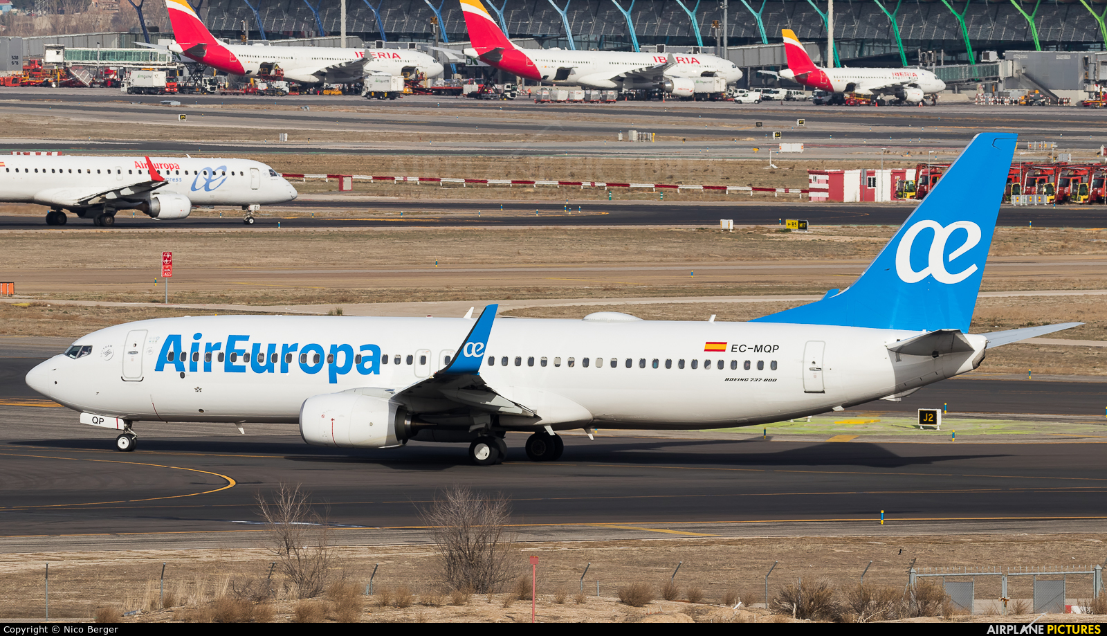 Air Europa EC-MQP aircraft at Madrid - Barajas