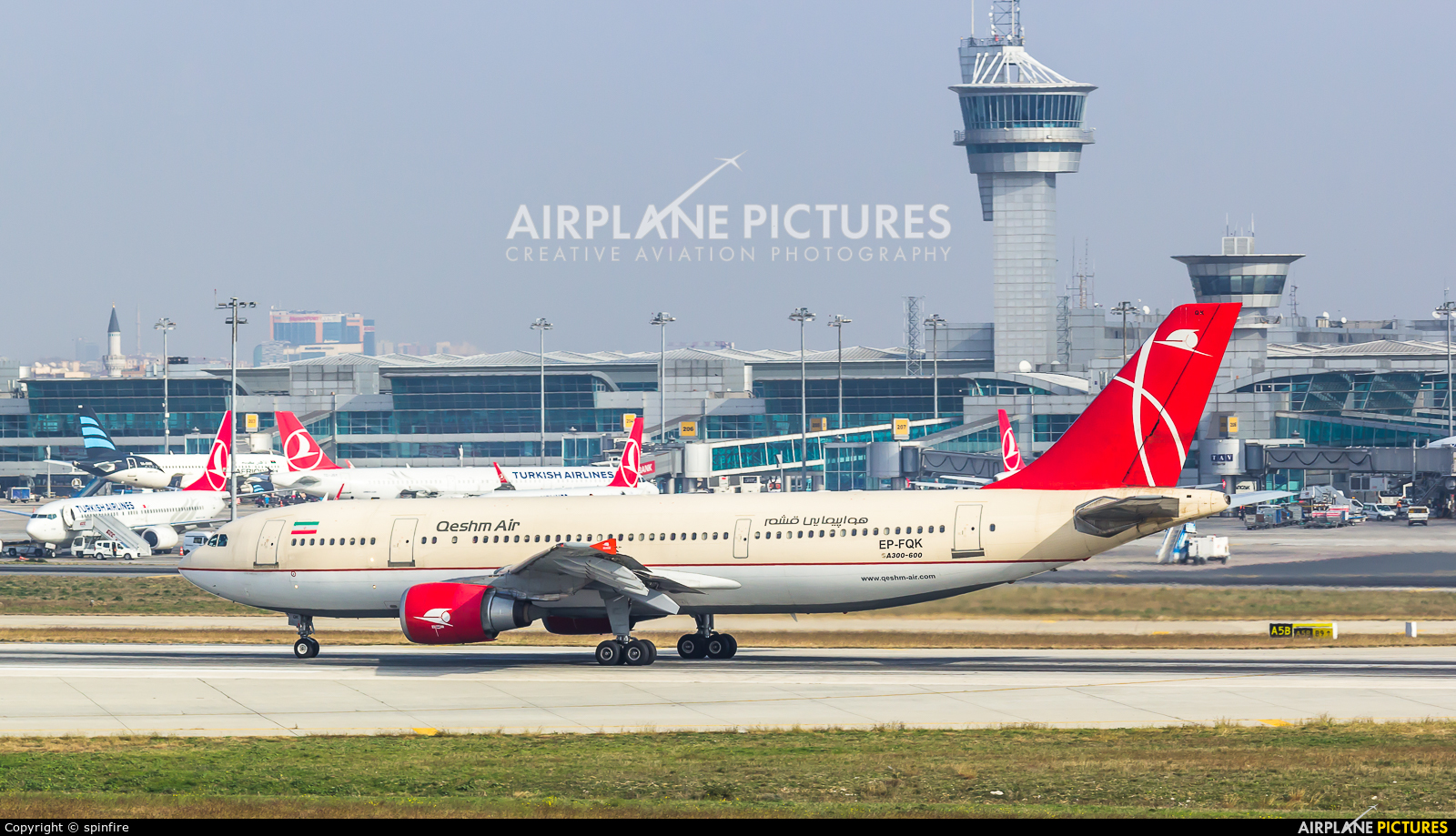 Qeshm Airlines EP-FQK aircraft at Istanbul - Ataturk