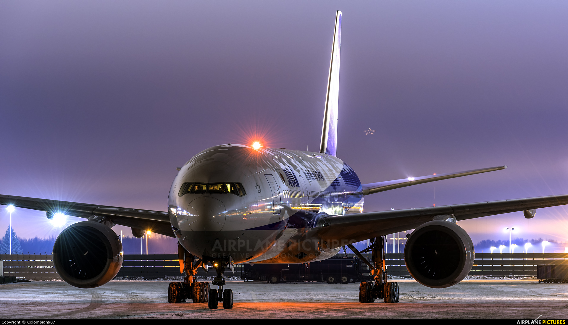 JA701A - ANA - All Nippon Airways Boeing 777-200 at Anchorage