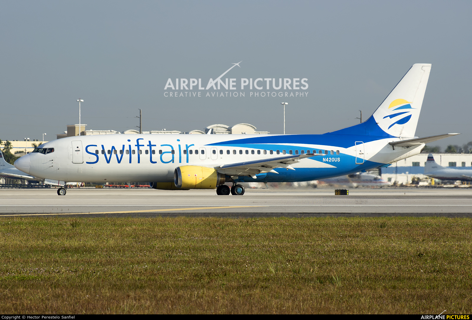 Swift Air N420US aircraft at Miami Intl