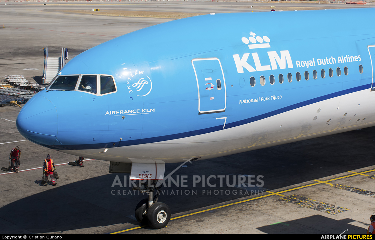KLM PH-BVN aircraft at Santiago de Chile - Arturo Merino Benítez Intl