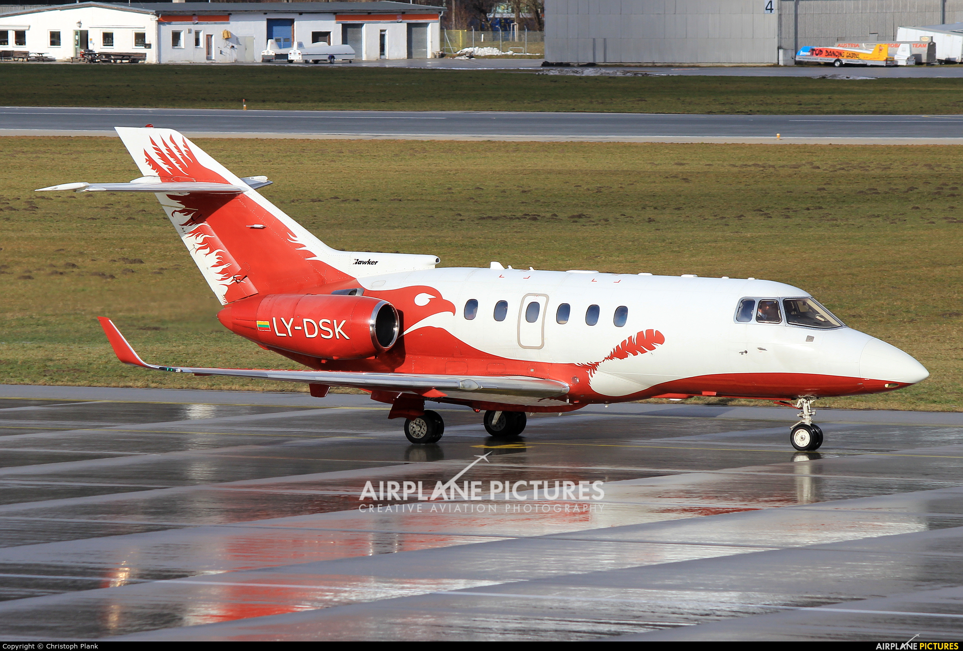 Classic Jet LY-DSK aircraft at Innsbruck