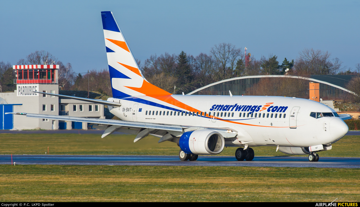 SmartWings OK-SWT aircraft at Pardubice