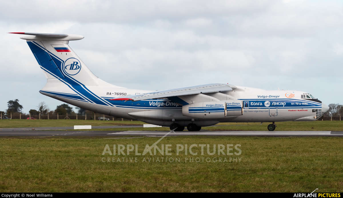 Volga Dnepr Airlines RA-76950 aircraft at Dublin