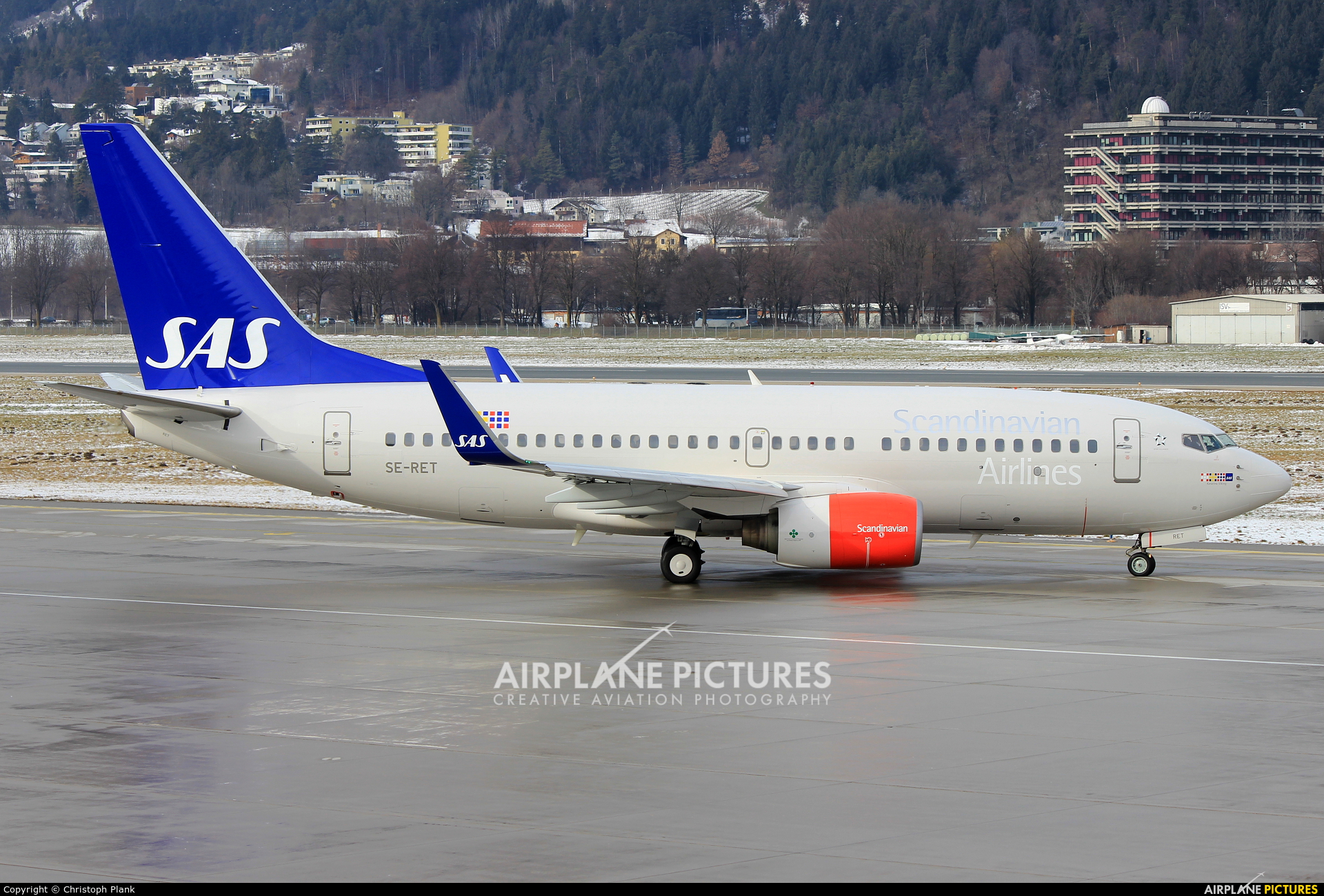 SAS - Scandinavian Airlines SE-RET aircraft at Innsbruck