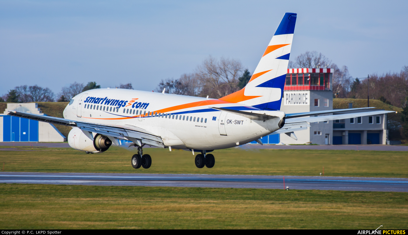 SmartWings OK-SWT aircraft at Pardubice