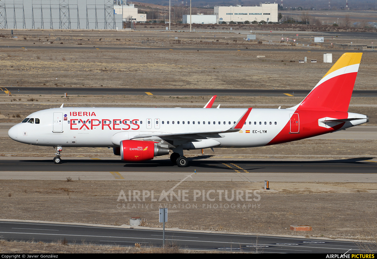 Iberia Express EC-LYM aircraft at Madrid - Barajas